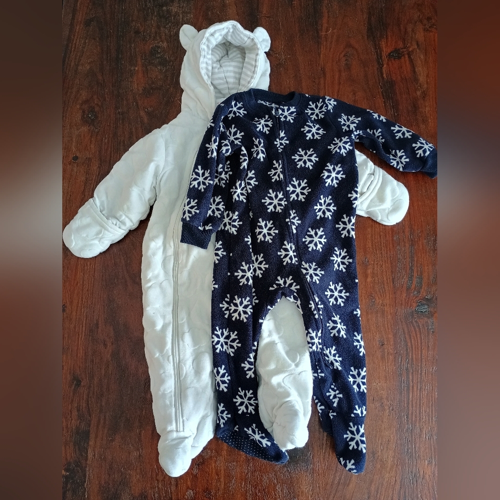 Warm Footie + Bunting Suit Bundle, 6-12 Mos.